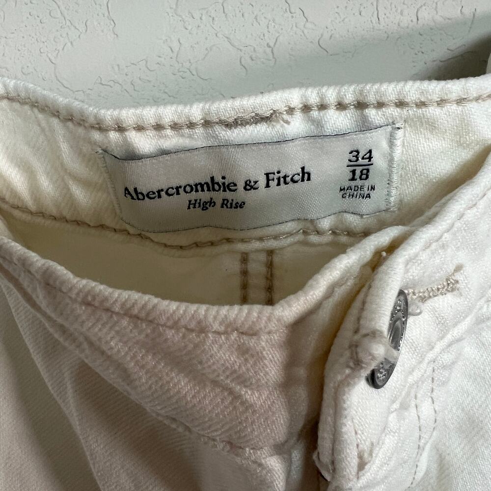 Abercrombie & Fitch Women's Cream Mini Cargo Skirt Size 34 NEW - Picture 4 of 8